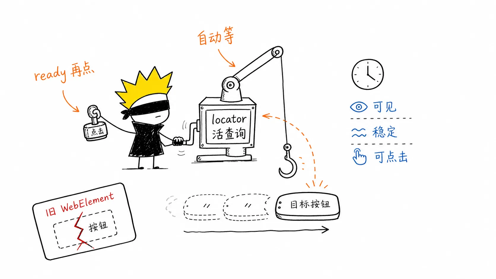 Locator 和自动等待